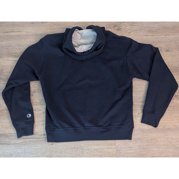 BACK TO SCHOOL Mint Condition Mens CHAMPION Blue Hoodie Sweatshirt ~ Medium - Picture 3 of 4